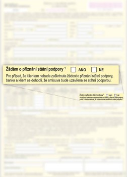 Prohlášení klienta o nárokování státní podpory na smlouvě o stavebním spoření